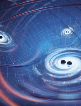 Dead Stars Unleash Ancient Black Hole's Gravitational Waves
