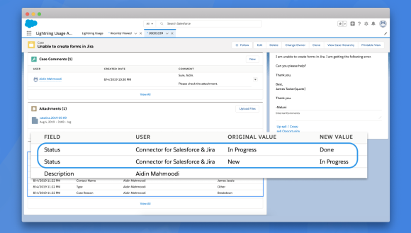 Salesforce and Jira Connectors